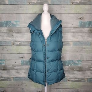 Eddie Bauer Down Filled Puffer Blue Vest Size S